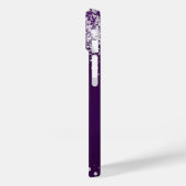 Name des lila Glitzer Case-Mate iPhone Hülle (Rückseite / Links)