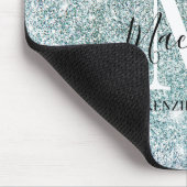 Name des Lila Glitzer des Girl-Pink-Blauen Mousepad (Ecke)