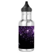 Name des lila Glitzer Edelstahlflasche (Rechts)