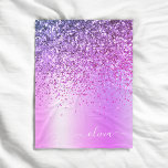 Name des lila Glitzer Metal Monogramm Fleecedecke<br><div class="desc">Lila Imitate verdecken den metallischen Sparkle-Glitzer,  der den Monogrammnamen aus gebürstetem Metall und das erste Fleecefeblanket trägt. Das macht den perfekten 16 Geburtstag,  Hochzeit,  Brautparty,  Jubiläum,  Babydusche oder Junggeselinnen-Abschied Geschenk für jemanden,  der Lieben glamourösen Luxus und schicke Stile.</div>