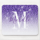 Name des Lila Glitzer Mousepad (Vorne)