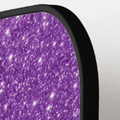 Name des lila Glitzer Pickleball Schläger (Linke Seite)