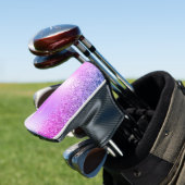 Name des lila Glitzer Sparkle Glam Metal Monogram Golf Headcover (In Situ)