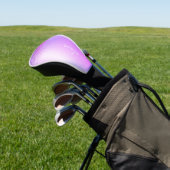 Name des lila Glitzer Sparkle Glam Metal Monogram Golf Headcover (In SItu)