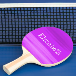 Name des lila Mädchens Tischtennis Schläger