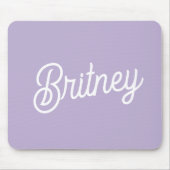 Name des Lila Monogramms für den personalisierten  Mousepad (Vorne)
