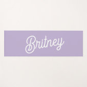 Name des Lila Monogramms für den personalisierten Yogamatte (Vorderseite (Horizontal))