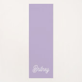 Name des Lila Monogramms für den personalisierten  Yogamatte (Vorderseite)