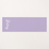 Name des Lila Monogramms für den personalisierten  Yogamatte (Vorderseite (Horizontal))