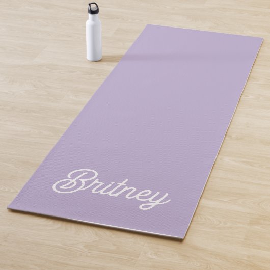 Name des Lila Monogramms für den personalisierten  Yogamatte (Beispiel)