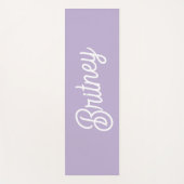 Name des Lila Monogramms für den personalisierten  Yogamatte (Vorderseite)