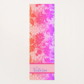 Name des Lila Regenbogenschwarms, auf Pink zugesch Yogamatte (Rückseite)