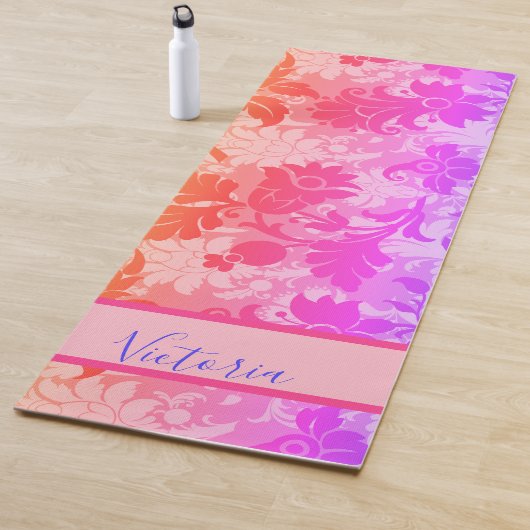 Name des Lila Regenbogenschwarms, auf Pink zugesch Yogamatte (Beispiel)