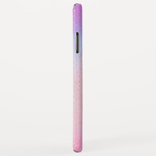 Name des Lila rosa blauen Monogramms Case-Mate iPhone Hülle (Hinten/Rechts)