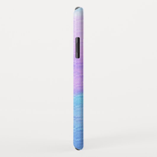 Name des Lila rosa blauen Monogramms Case-Mate iPhone Hülle (Hinten/Rechts)