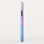 Name des Lila rosa blauen Monogramms Case-Mate iPhone Hülle (Hinten/Rechts)