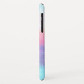 Name des Lila rosa blauen Monogramms Case-Mate iPhone Hülle (Hinten/Links)