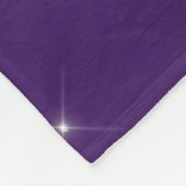 Name des lila Silver Glitzer Girl Monogram Fleecedecke (Ecke)