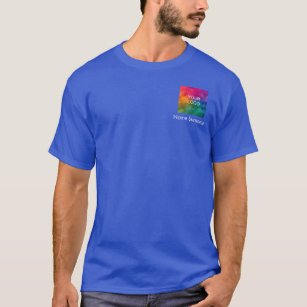Name des Logomitarbeiters Deep Royal Blue Men T-Shirt