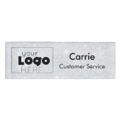 Name des Logopersonals für den Opal Platinum Glitz Namenschild (Vorderseite)