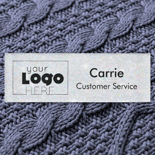 Name des Logopersonals für den Opal Platinum Glitz Namenschild