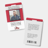 Name des Logos Bar für das Foto der benutzerdefini Ausweis (Vorder- & Rückseite)