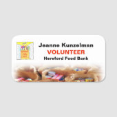 Name des Logos der Organisation Namensschild (Vorderseite)