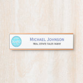 Name des Logos des beruflichen Unternehmens Türschild (Vorderseite )