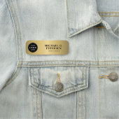 Name des Logos des Mitarbeiters: Gold Namensschild (Beispiel)