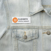 Name des Logos Einfache Mitarbeiter Namensschild (Beispiel)