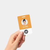 Name des Logos für das benutzerdefinierte Round-Fo Ausweis (Handheld)