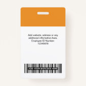 Name des Logos für das benutzerdefinierte Round-Fo Ausweis (Rückseite)