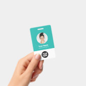 Name des Logos für das benutzerdefinierte Round-Fo Ausweis (Handheld)