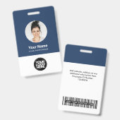 Name des Logos für das benutzerdefinierte Round-Fo Ausweis (Vorder- & Rückseite)