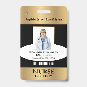 Name des Logos für das Foto eines Mitarbeiters Bar Ausweis