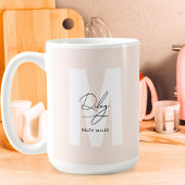 Name des Logos für die klassische Monogramm-Beschr Kaffeetasse