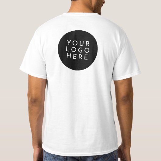 Name des Logos für doppelseitige benutzerdefiniert T-Shirt (Rückseite)