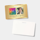 Name des Logos für Ihr benutzerdefiniertes Foto Ausweis (Front & Back)