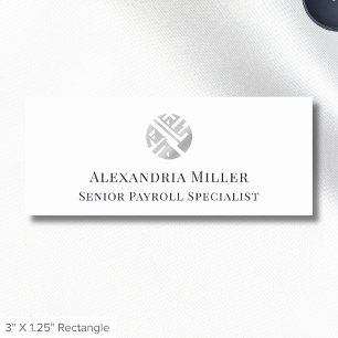 Name des Logos für Mitarbeiter Namensschild