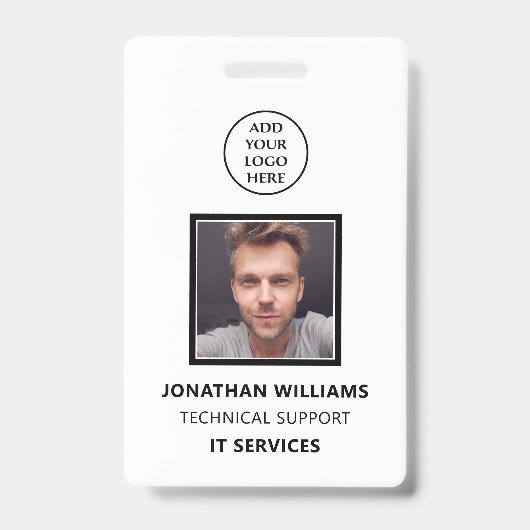 Name des Logos für moderne Unternehmen Stellenbeze Ausweis (Vorderseite)