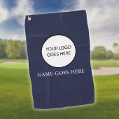 Name des Logos Navy Blue für die benutzerdefiniert Golfhandtuch