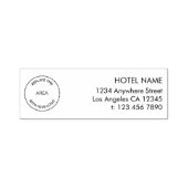 Name des Logos Rücksendeadresse des Hotels Permastempel (Design)