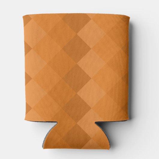 Name des Logounternehmens Tile Muster Orange & Gra Dosenkühler (Rückseite)