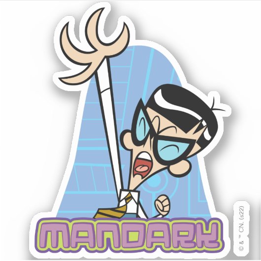 Name des Mandarks Graphic Aufkleber (Vorderseite)