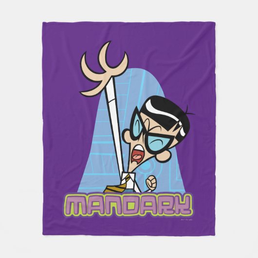 Name des Mandarks Graphic Fleecedecke (Vorderseite)