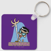 Name des Mandarks Graphic Schlüsselanhänger (Rückseite)