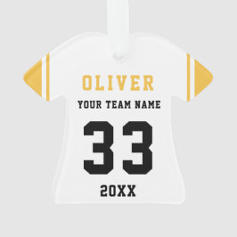 Name des Mannes Sportgelb Ornament