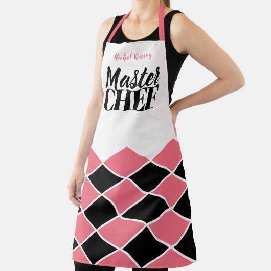 Name des Master-Koch personalisiertes schwarzes Sc Schürze (InSitu)