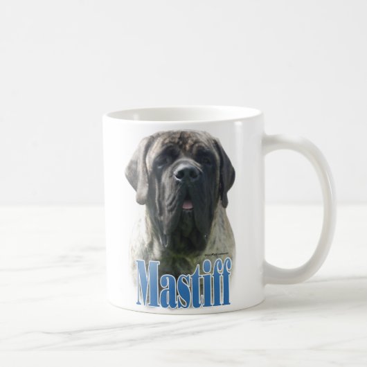 Name des Mastiffs (Blinde) Kaffeetasse (Rechts)