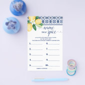 Name des Mediterranen Spiels für die Spitzdusche Flyer (Einzeln)